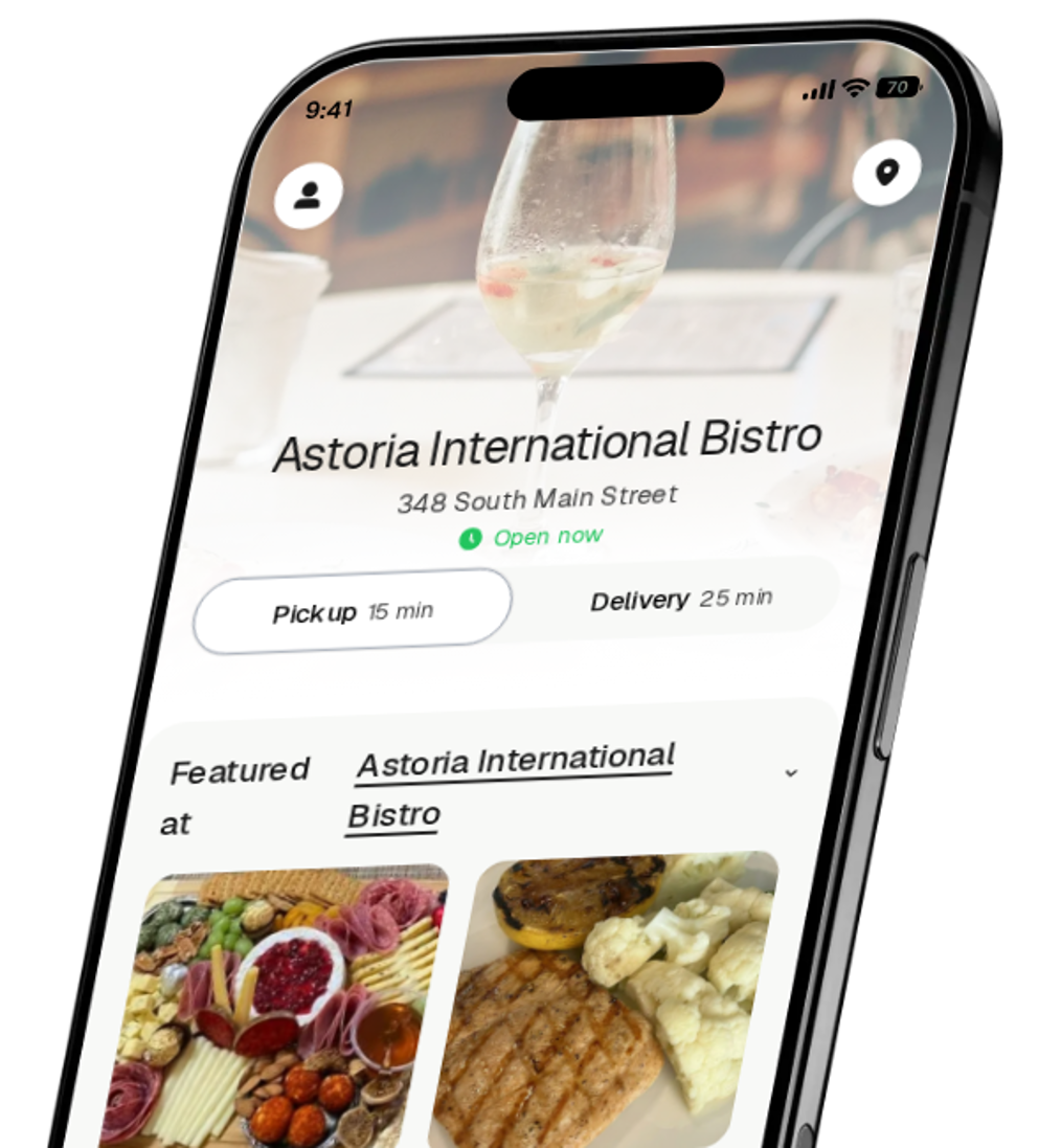 Astoria International Bistro app preview