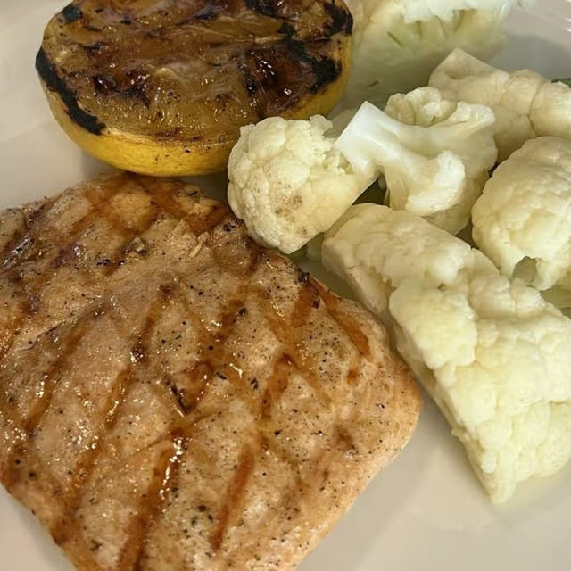 Grilled Salmon.