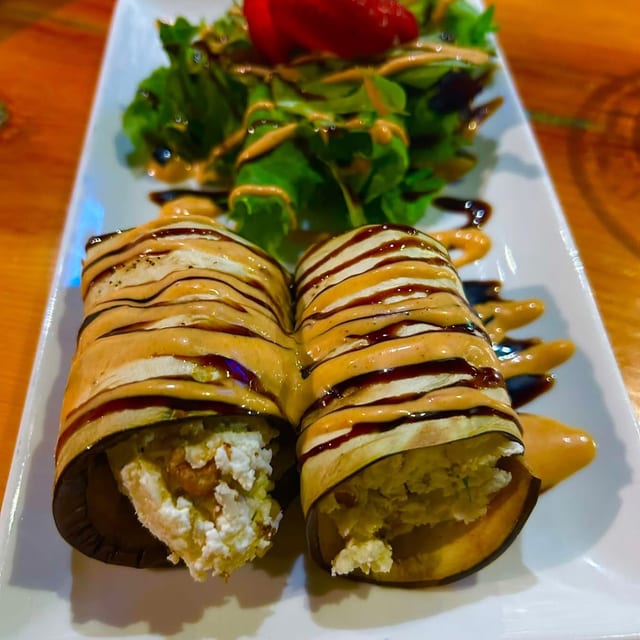 Badamjan Goat Cheese and Nuts Rolls.
