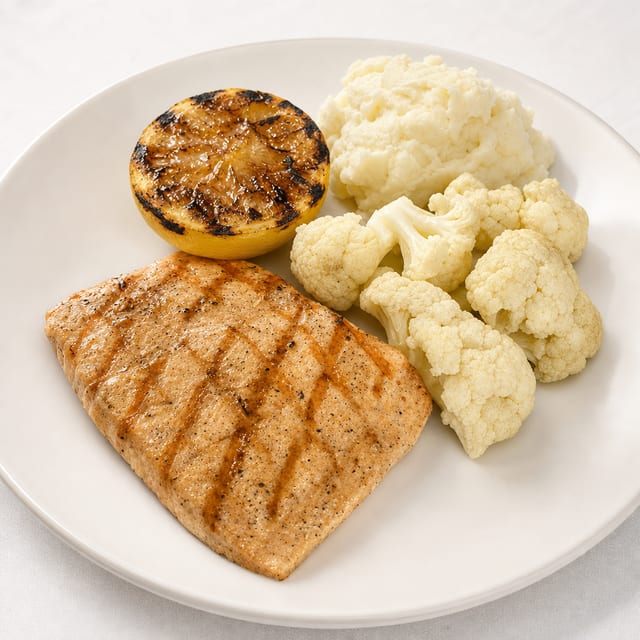 Grilled Salmon.