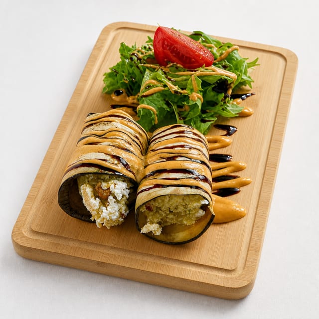 Badamjan Goat Cheese and Nuts Rolls.