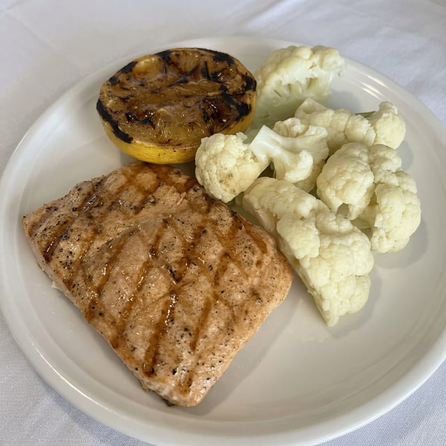 Grilled Salmon.