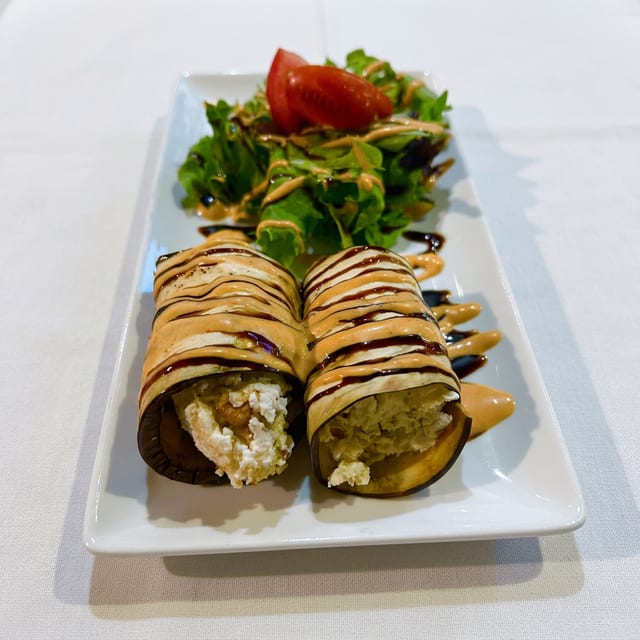 Badamjan Goat Cheese and Nuts Rolls.