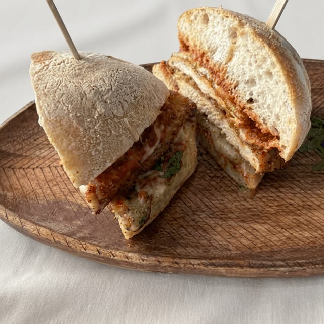 Chicken Parmigiana Sandwich.